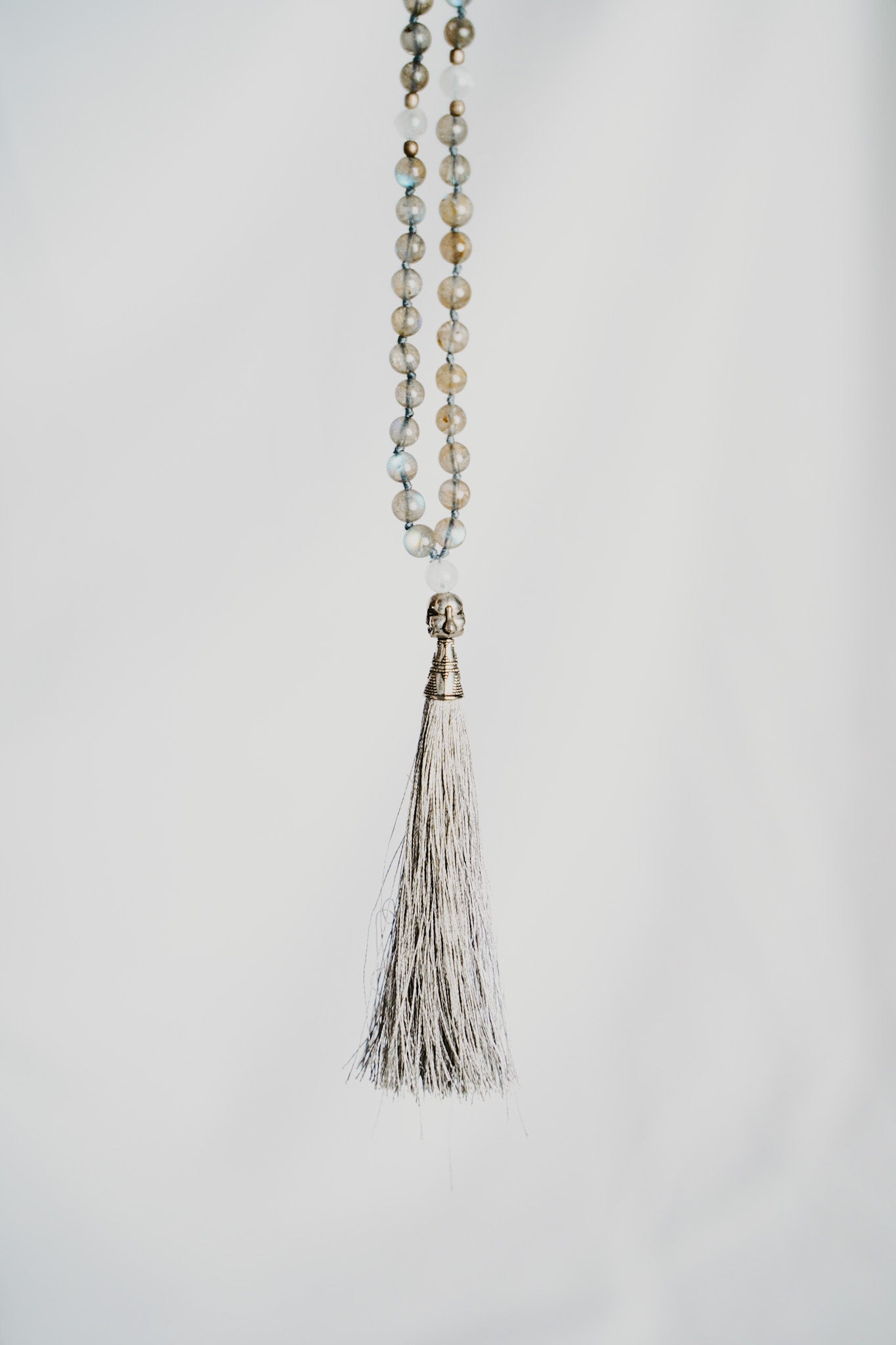 Labradorite & Moonstone Mala - Premium Quality