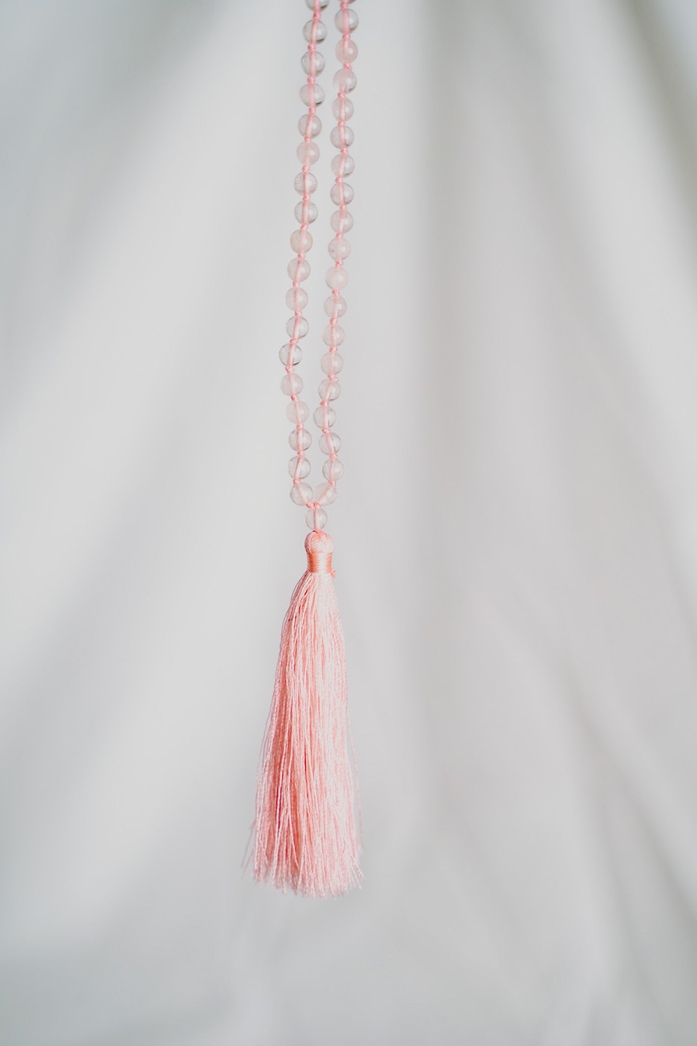 Quartz Rose Mala - Premium Quality