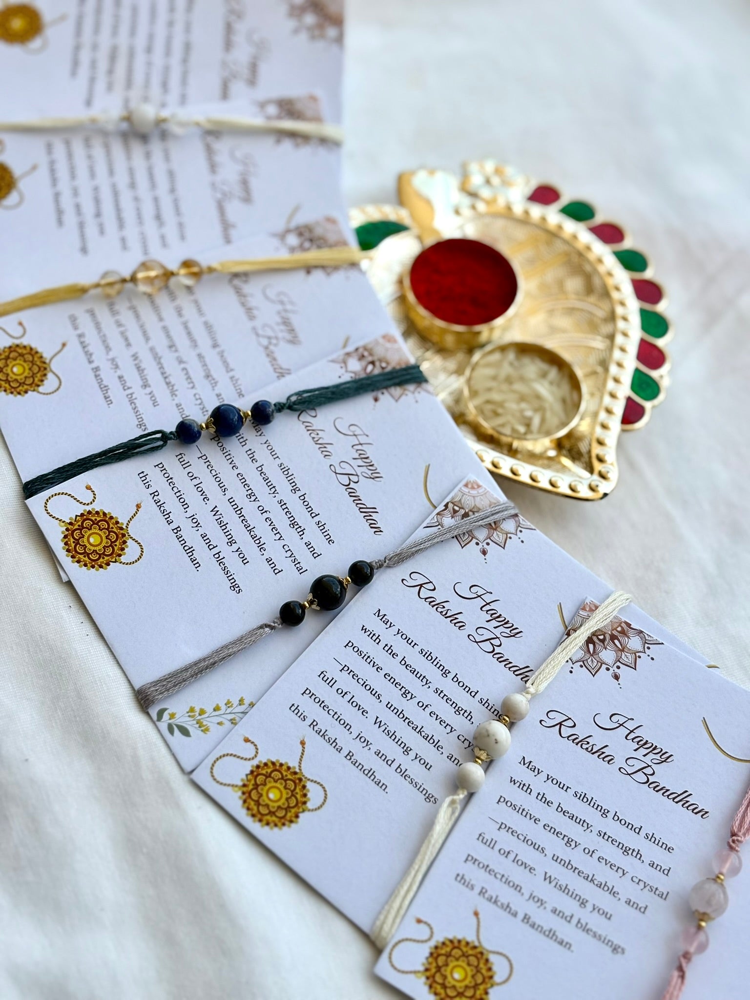 The Crystal Rakhi Ritual – 6 Threads, 6 Intentions