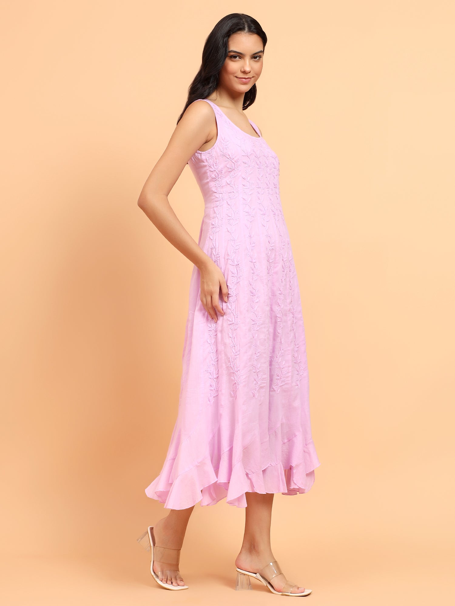 Multicali Long Pink Dress