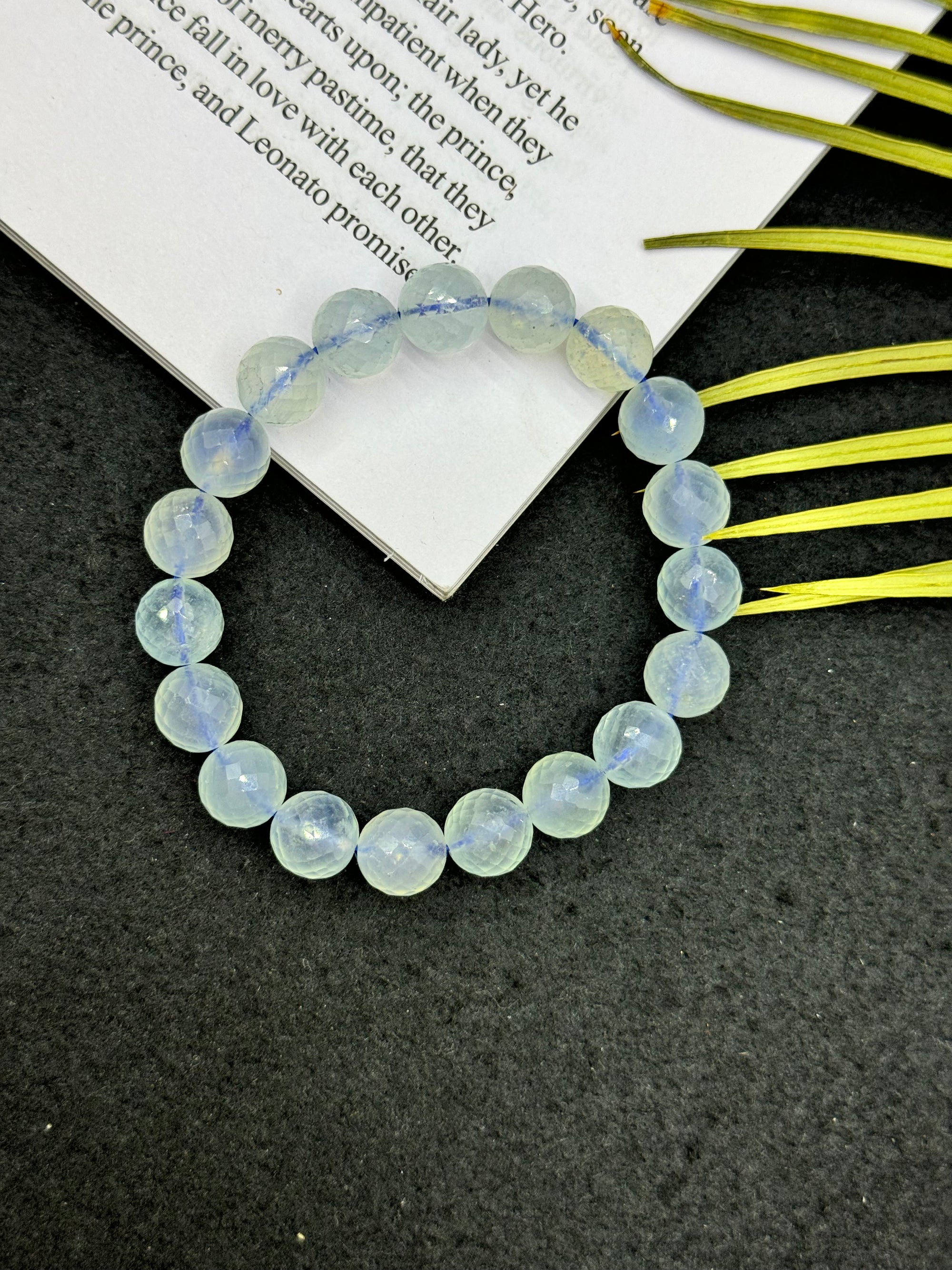 Aquamarine Faceted Bracelet