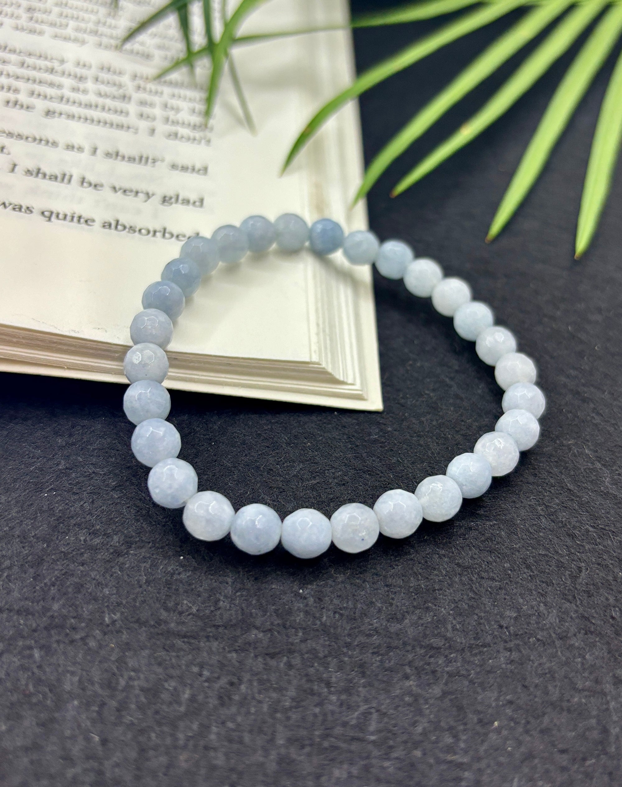 Aquamarine Faceted Bracelet