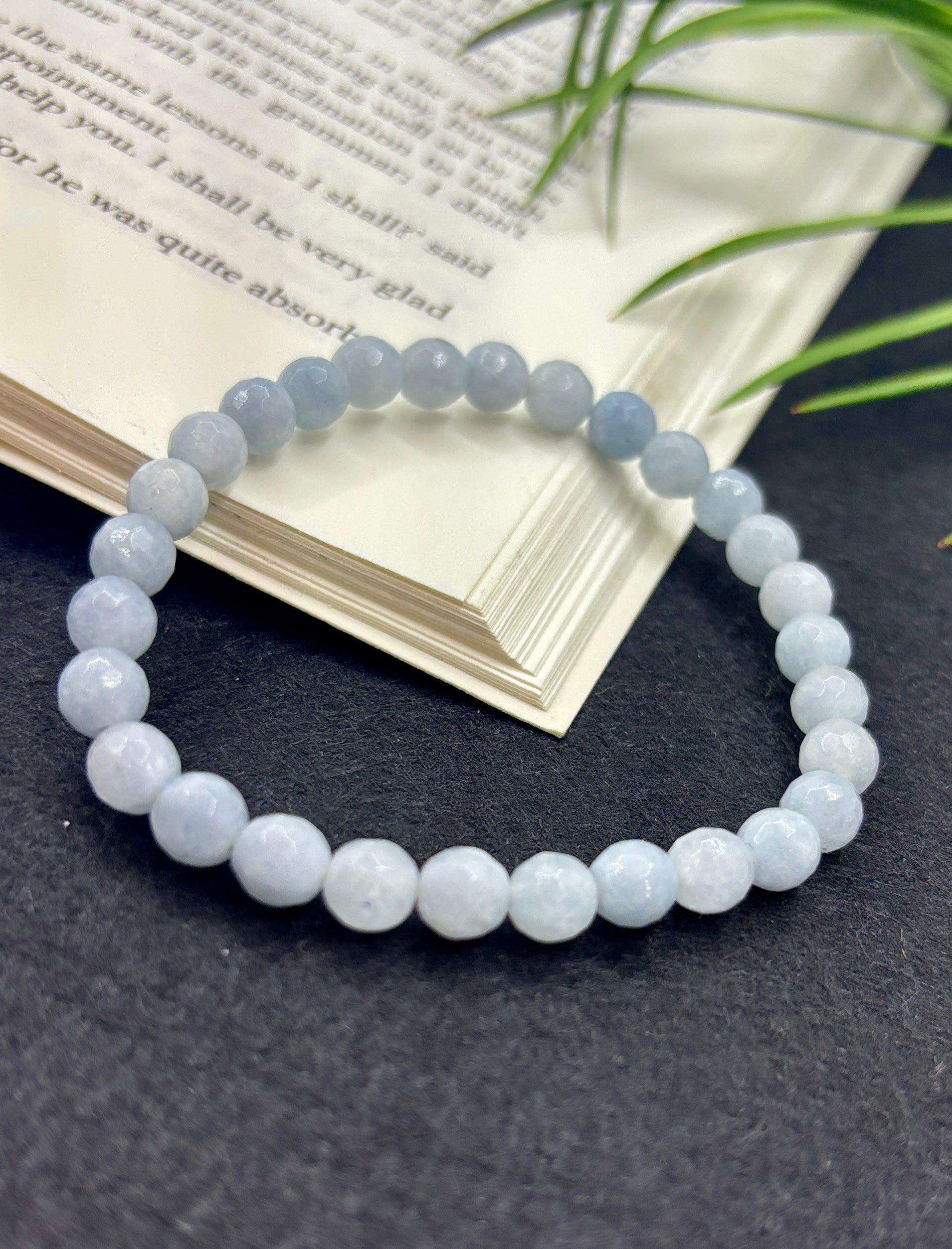 Aquamarine Faceted Bracelet