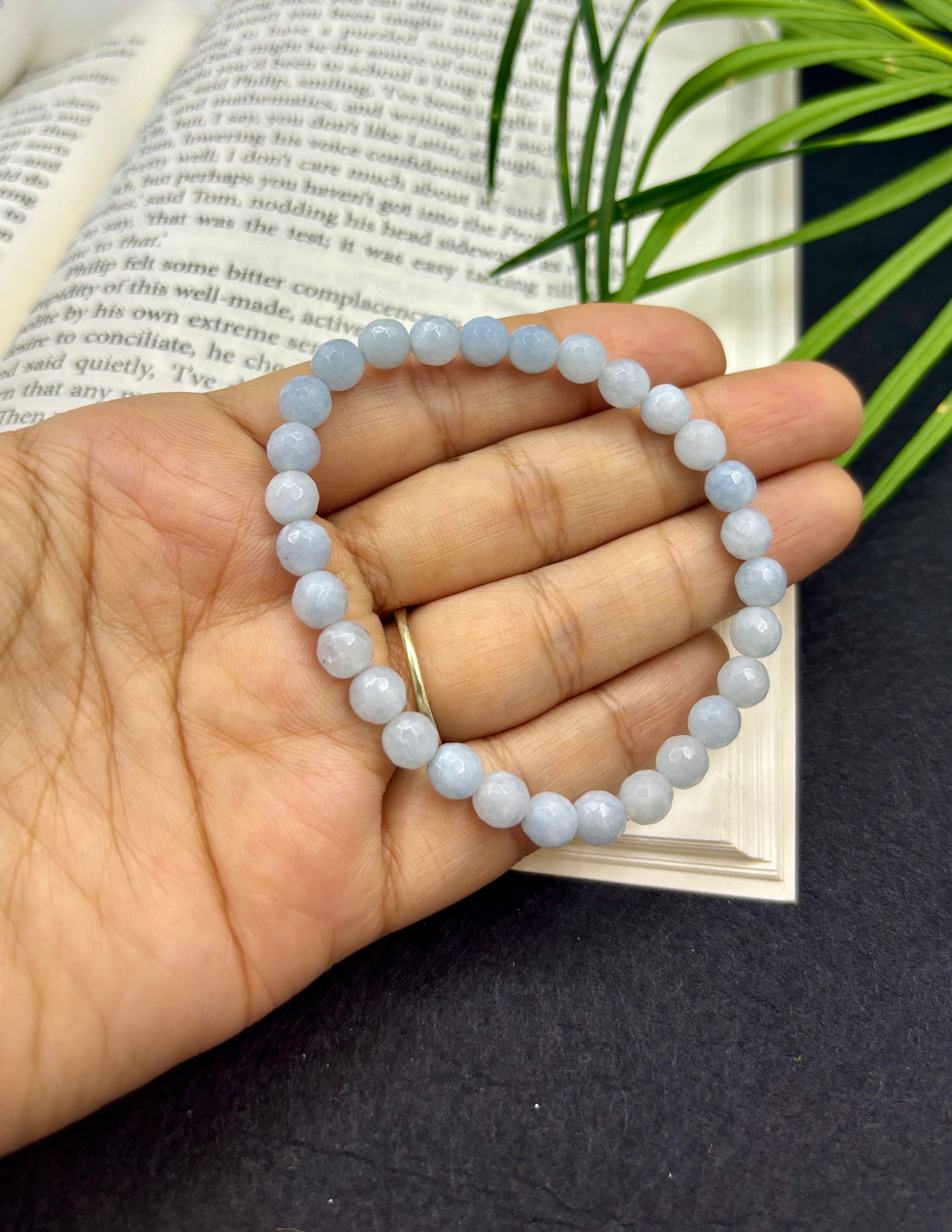 Aquamarine Faceted Bracelet