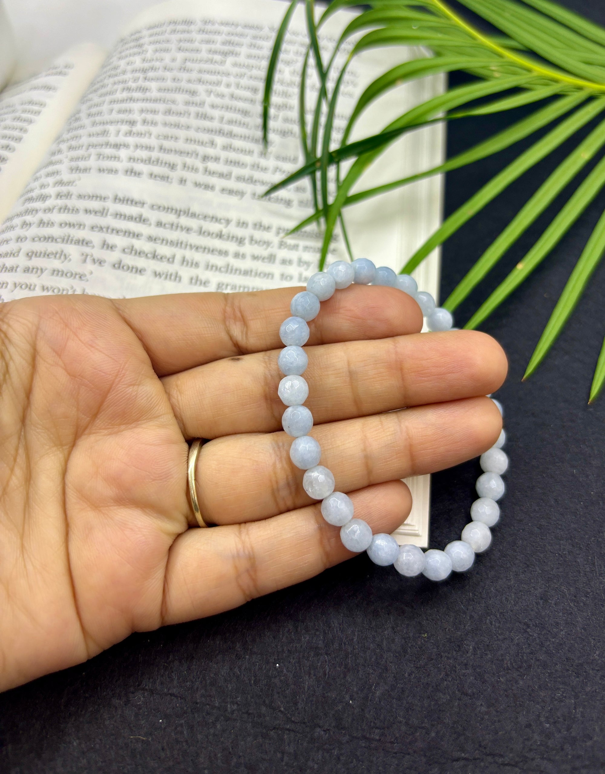 Aquamarine Faceted Bracelet