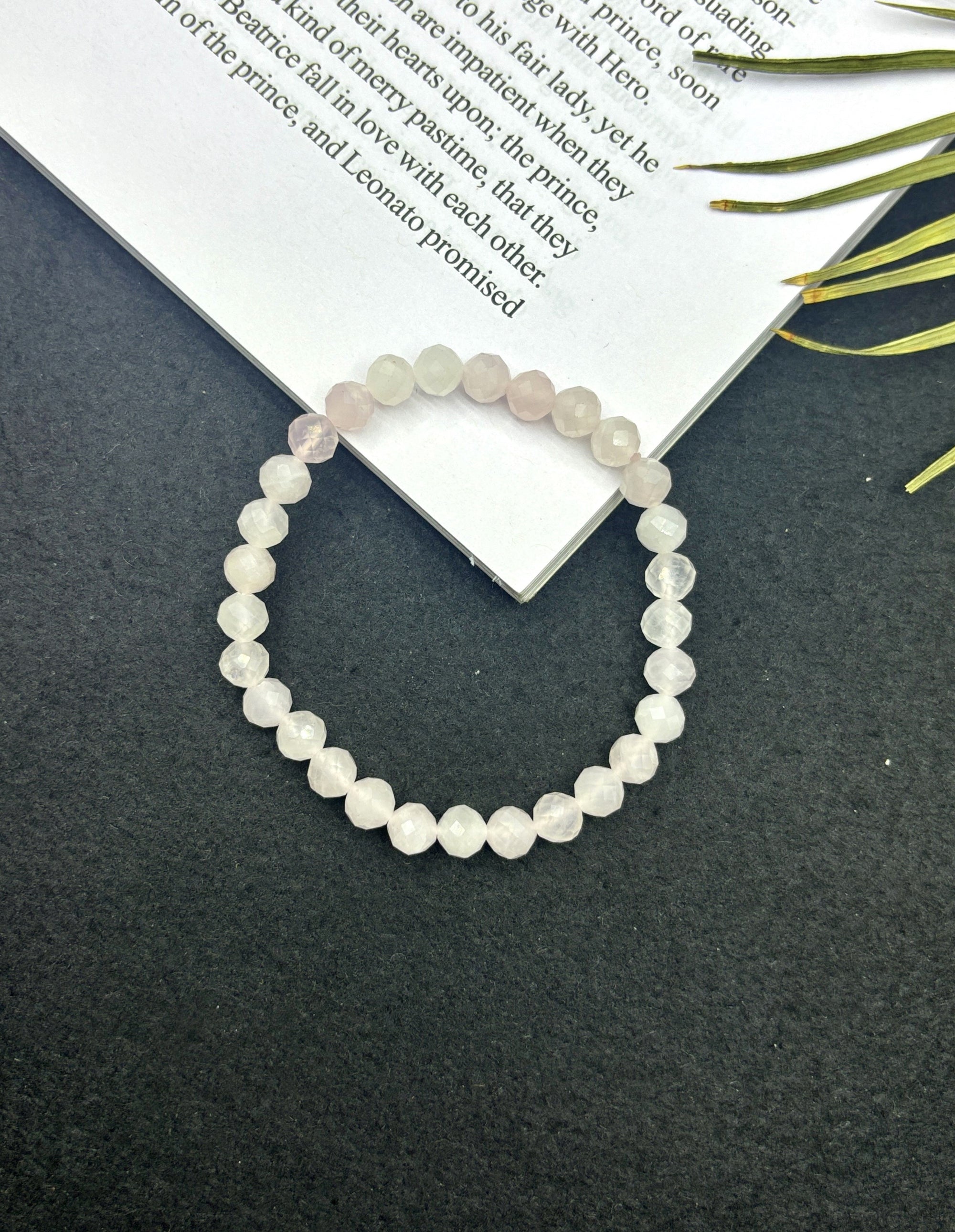 Rose Quartz Faceted Bracelet