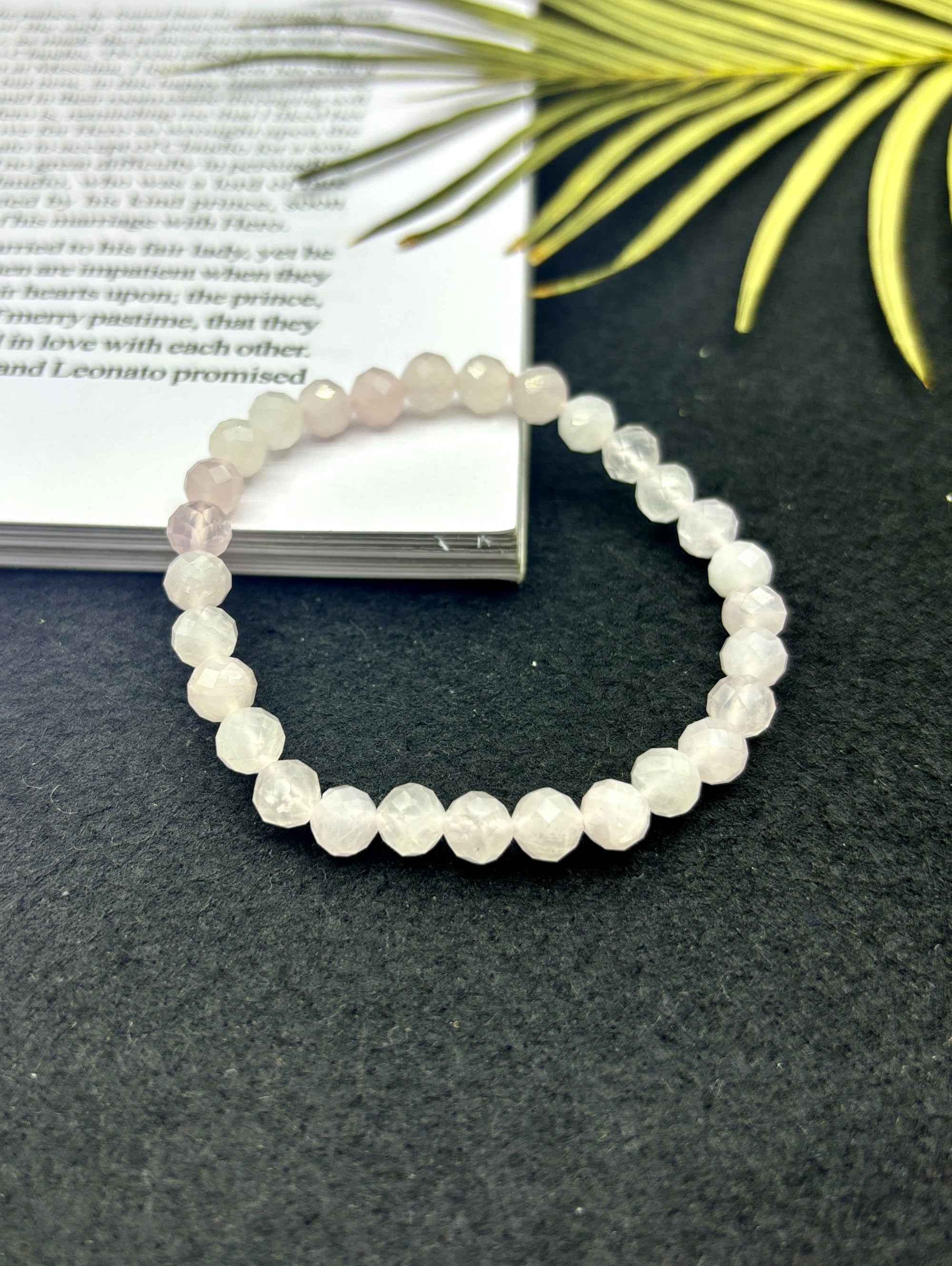 Rose Quartz Faceted Bracelet