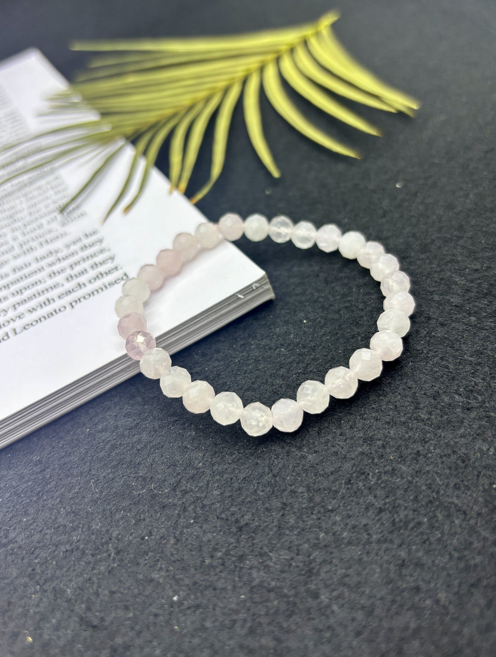 Rose Quartz Faceted Bracelet