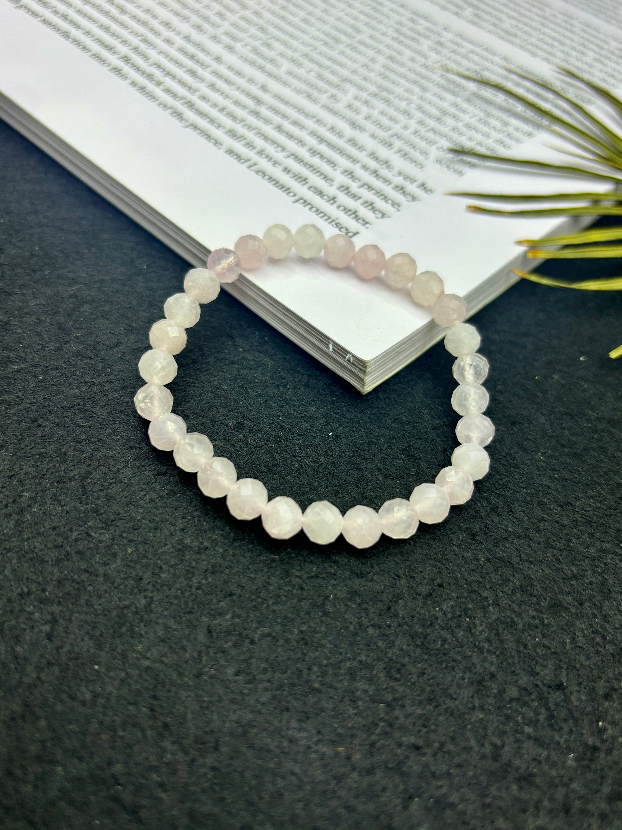 Rose Quartz Faceted Bracelet