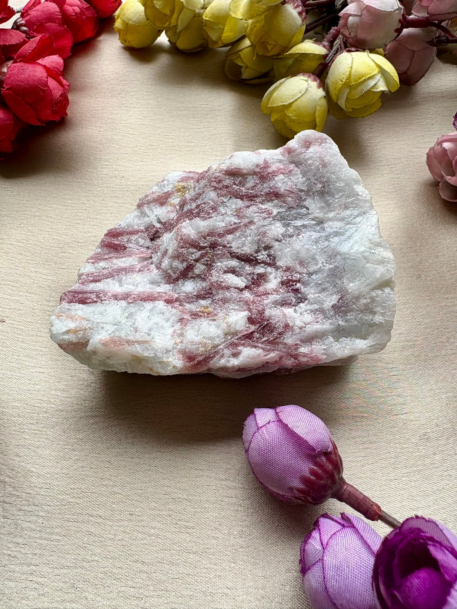 Heartwarming - Raw Pink Tourmaline Cluster (Premium Quality)