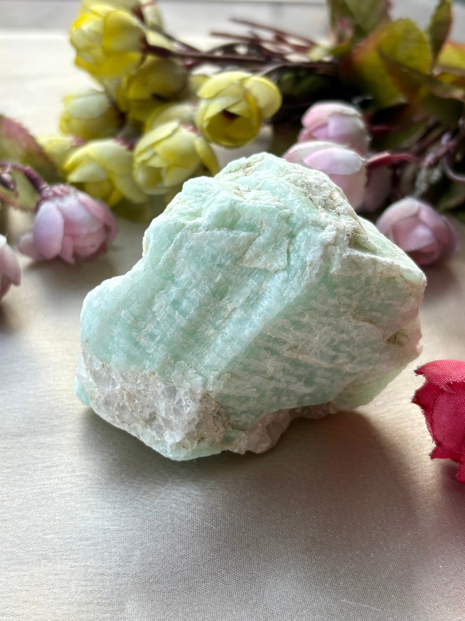 Serene - Raw Amazonite Cluster (Premium Quality)