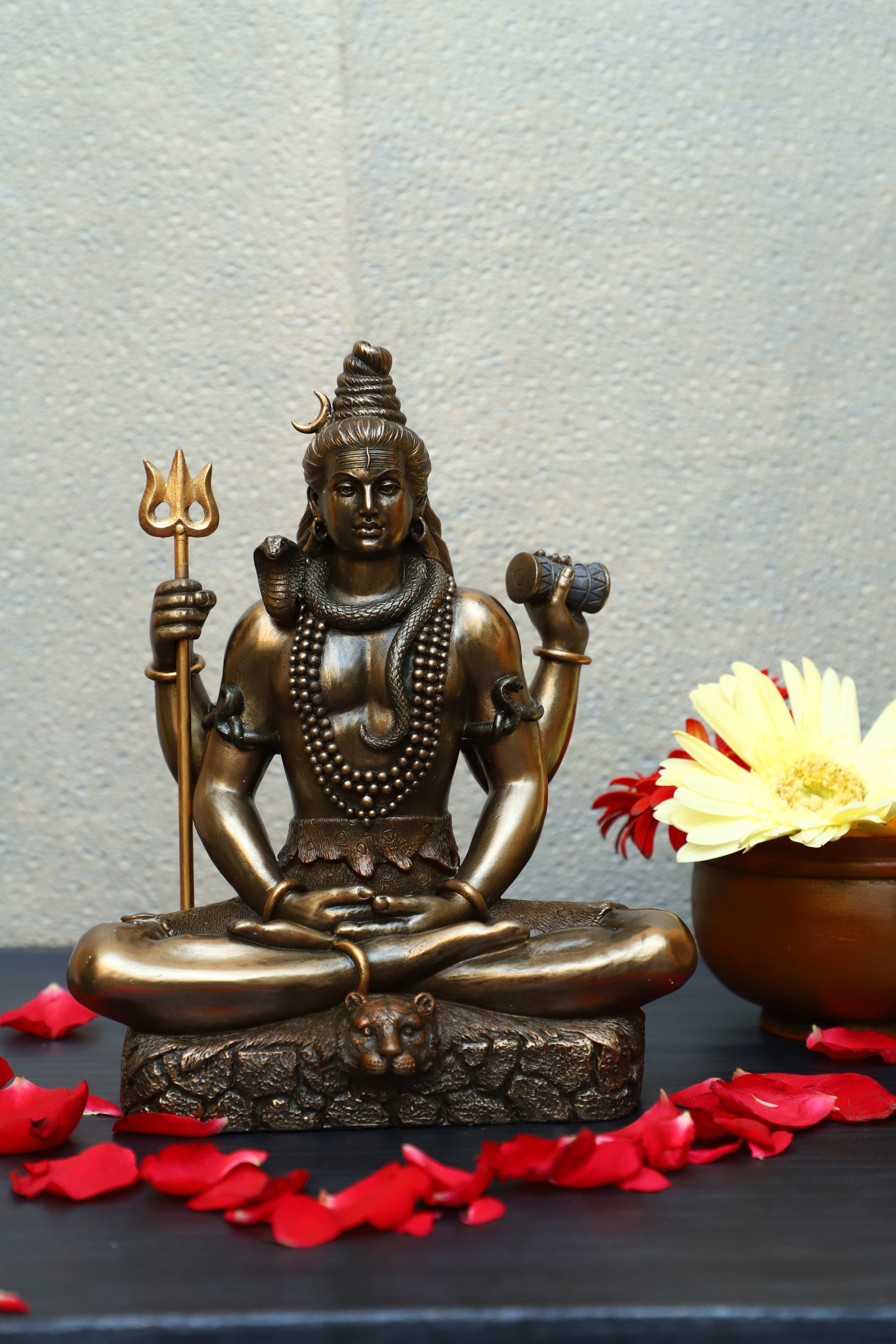 Lord Shiva Statue, Padmasana Shiva , Sitting Shiva, Gift, Home Decor, Hindu God, 9 inches