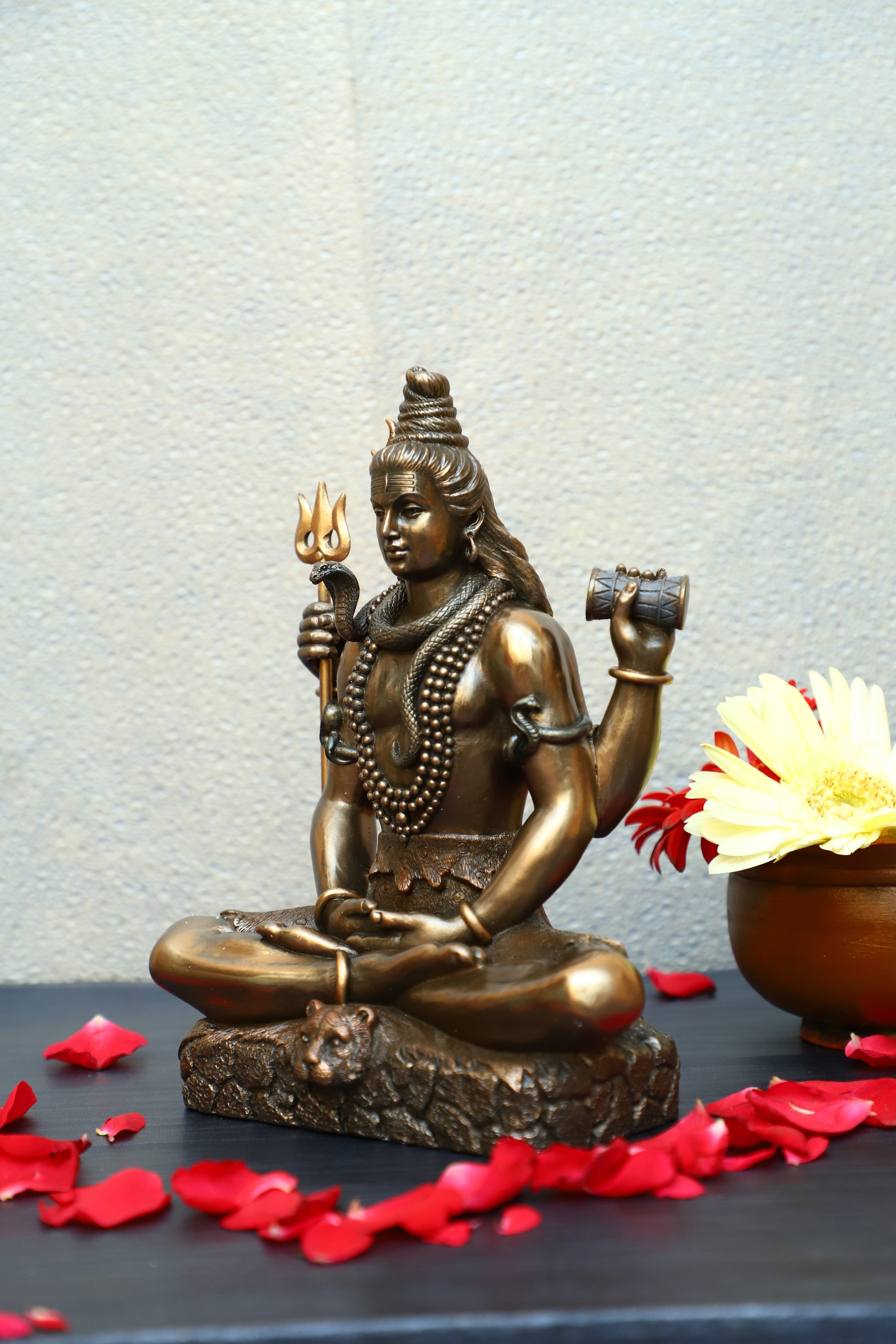 Lord Shiva Statue, Padmasana Shiva , Sitting Shiva, Gift, Home Decor, Hindu God, 9 inches