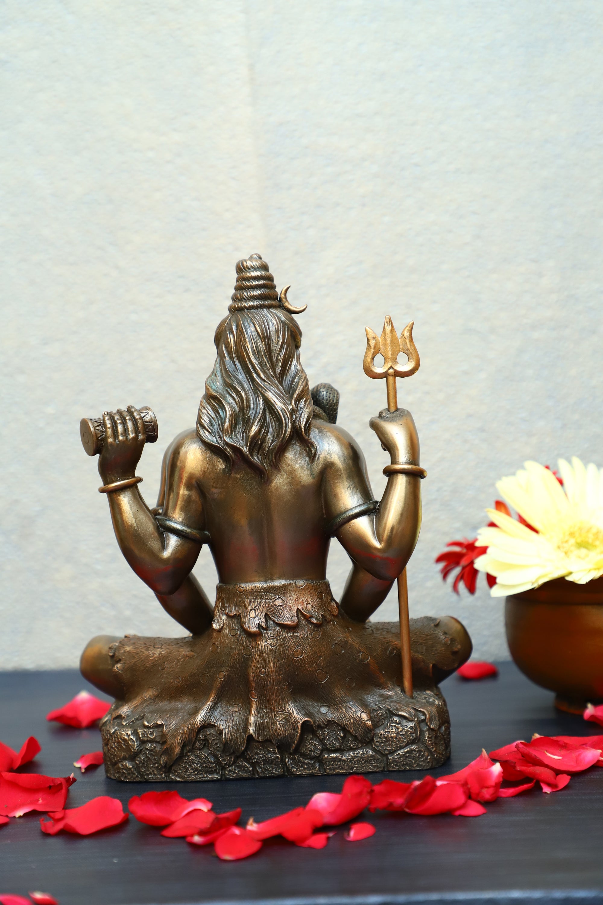Lord Shiva Statue, Padmasana Shiva , Sitting Shiva, Gift, Home Decor, Hindu God, 9 inches