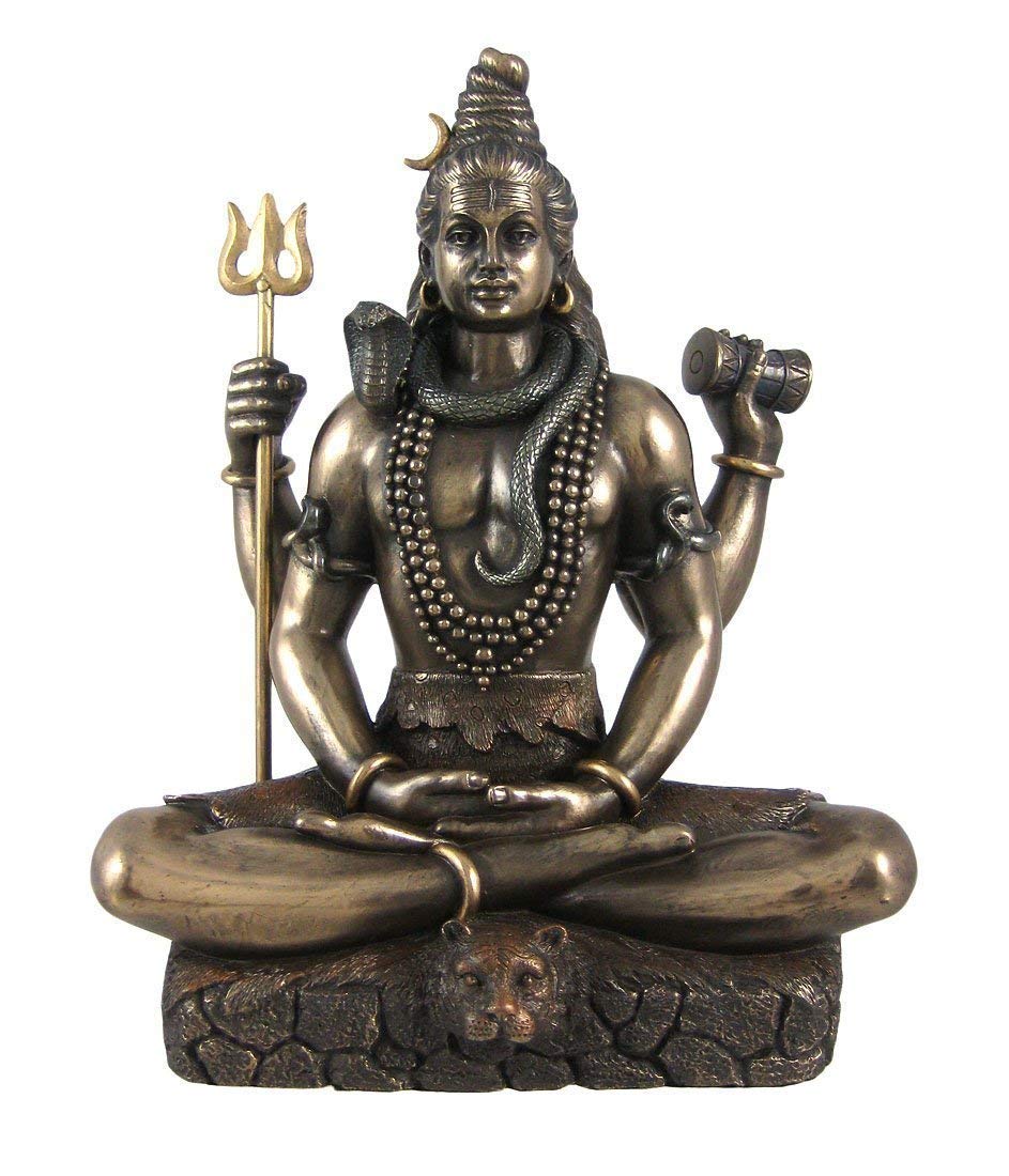 Lord Shiva Statue, Padmasana Shiva , Sitting Shiva, Gift, Home Decor, Hindu God, 9 inches