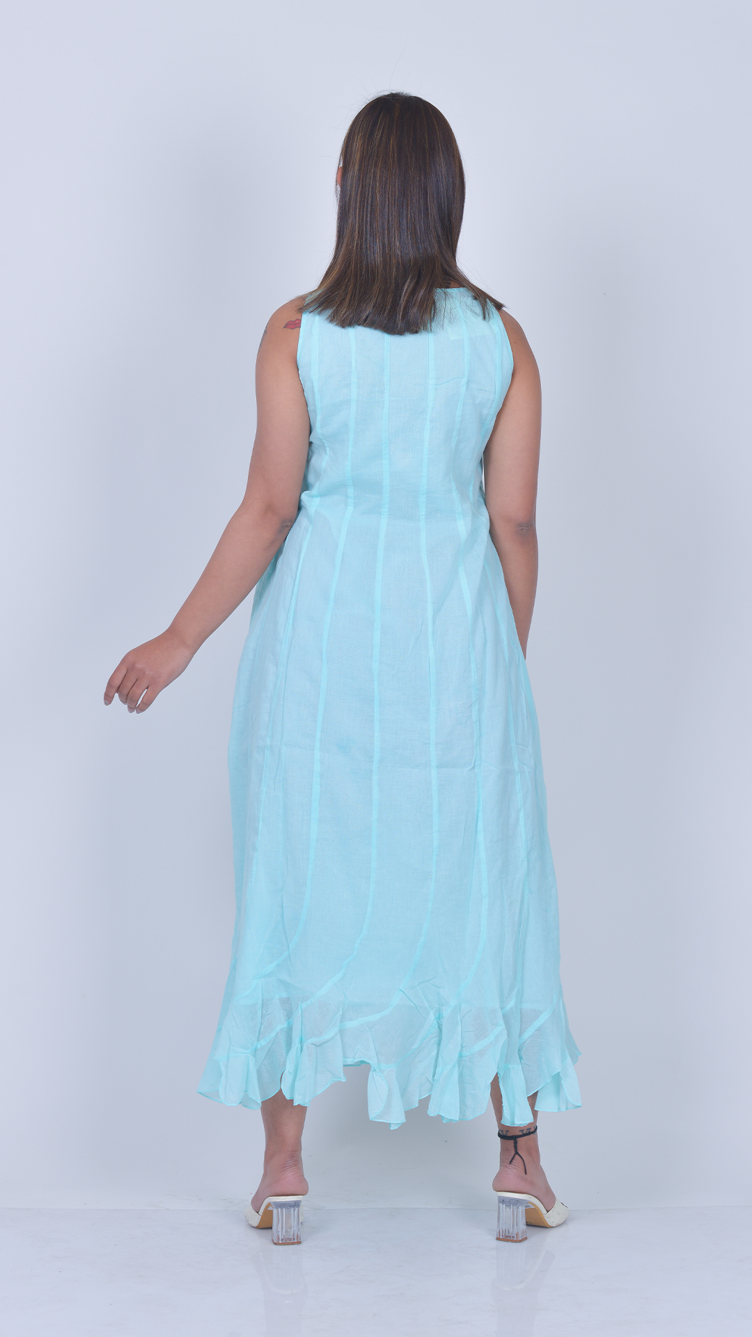 Multi Kali Long Aqua Dress