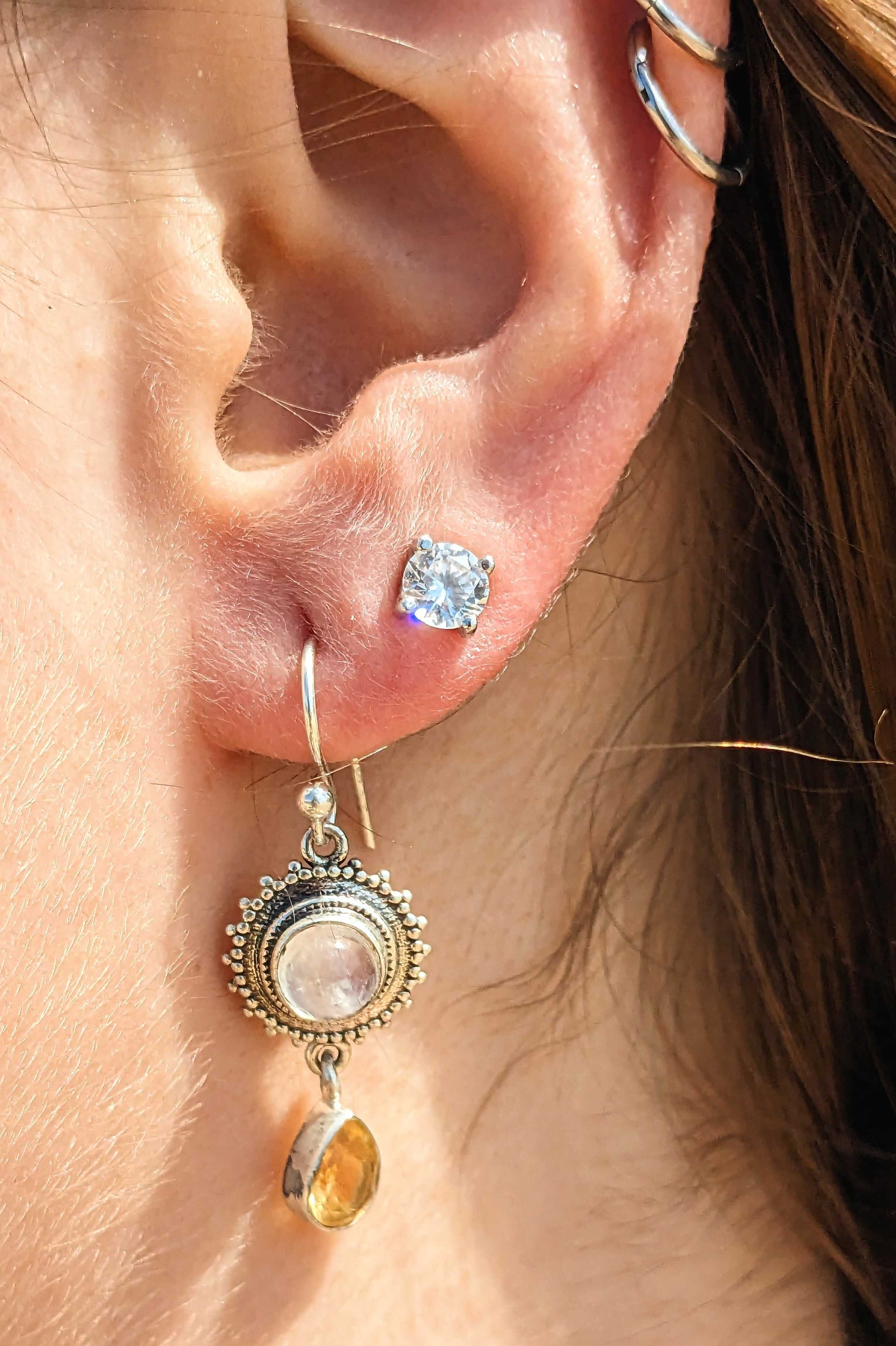 Celestial gleam - Moon Stone Citrine