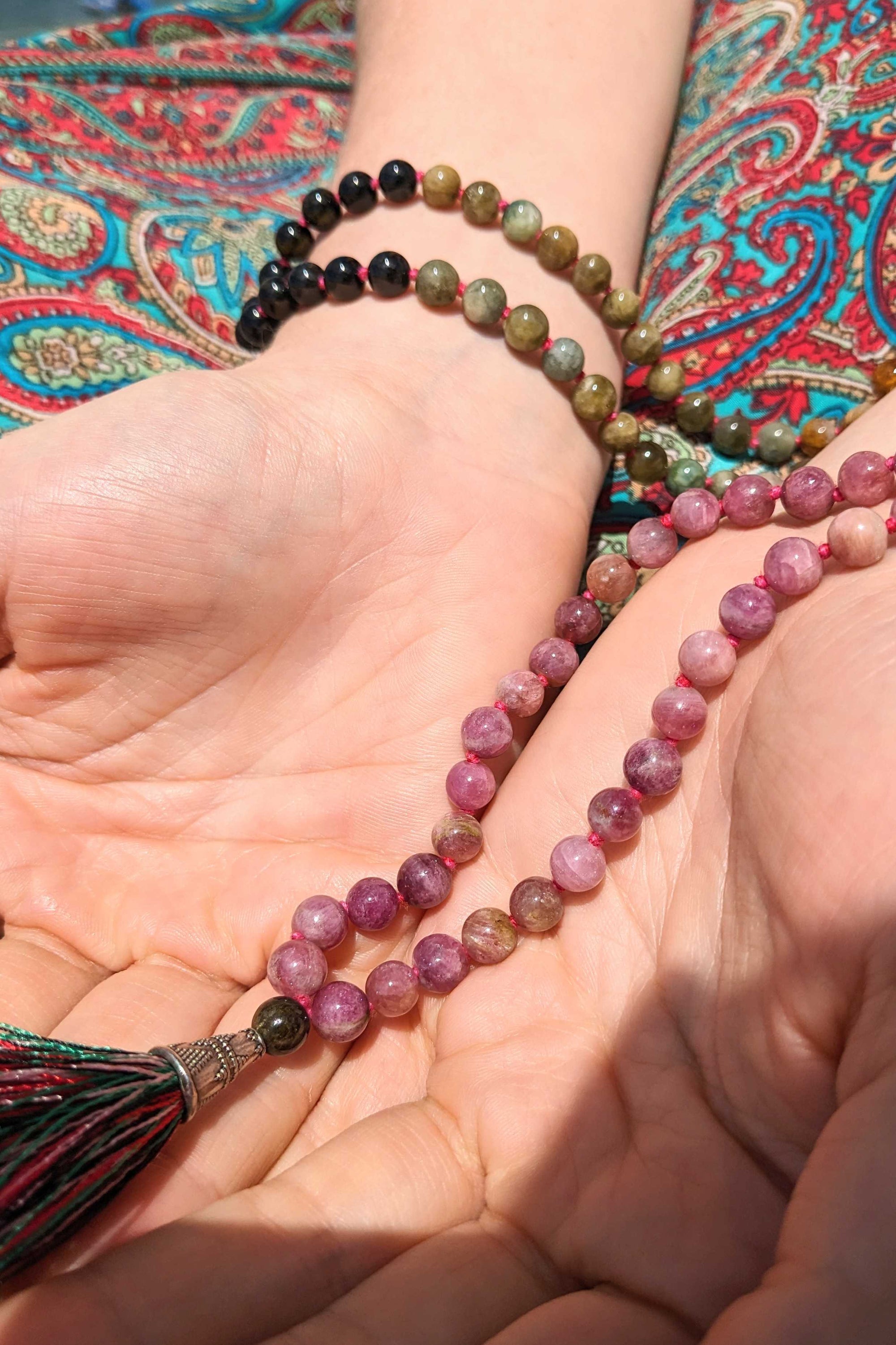 Plain Tourmaline Mala - Premium Quality