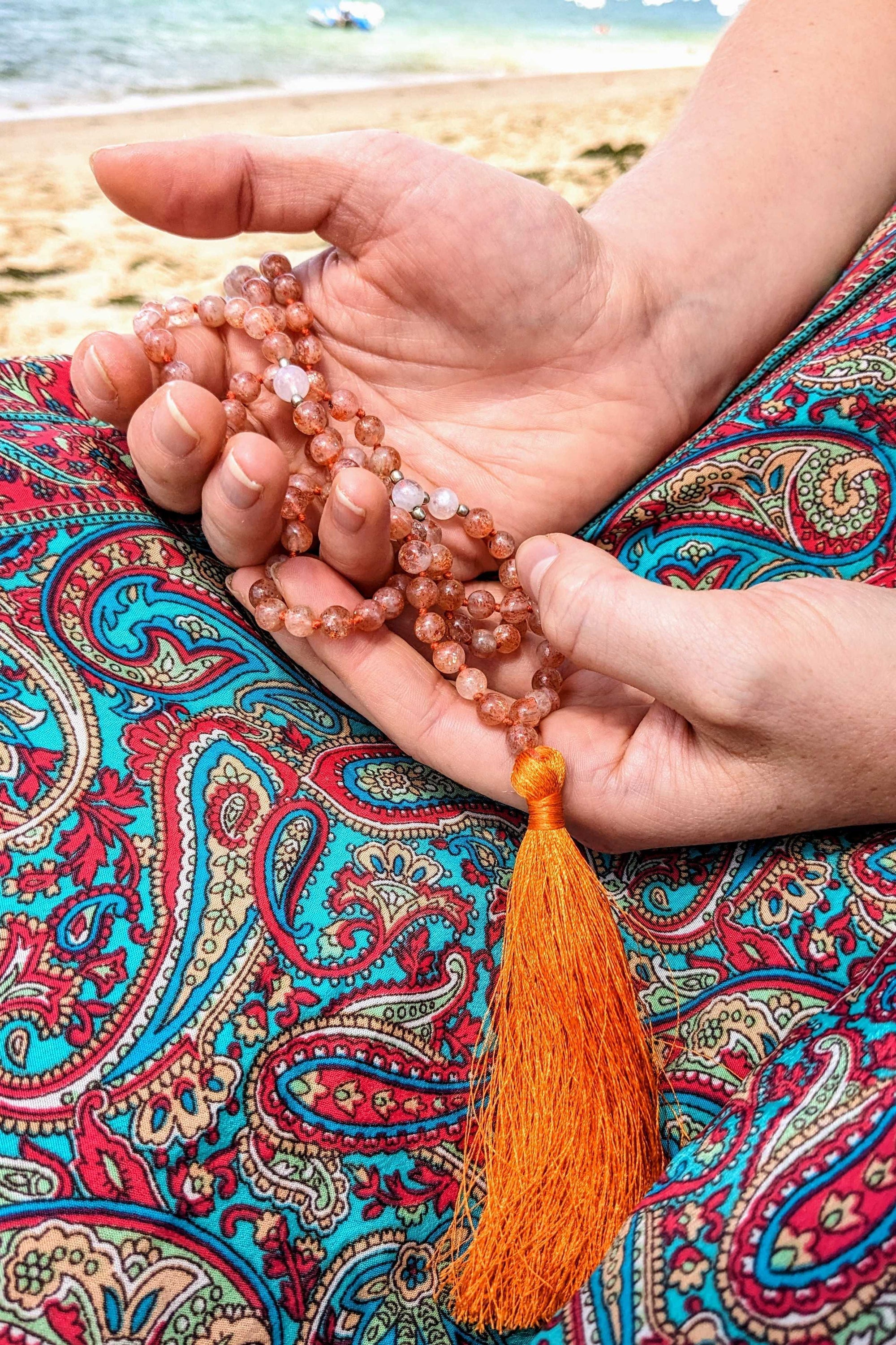 Sunstone & Moonstone Mala