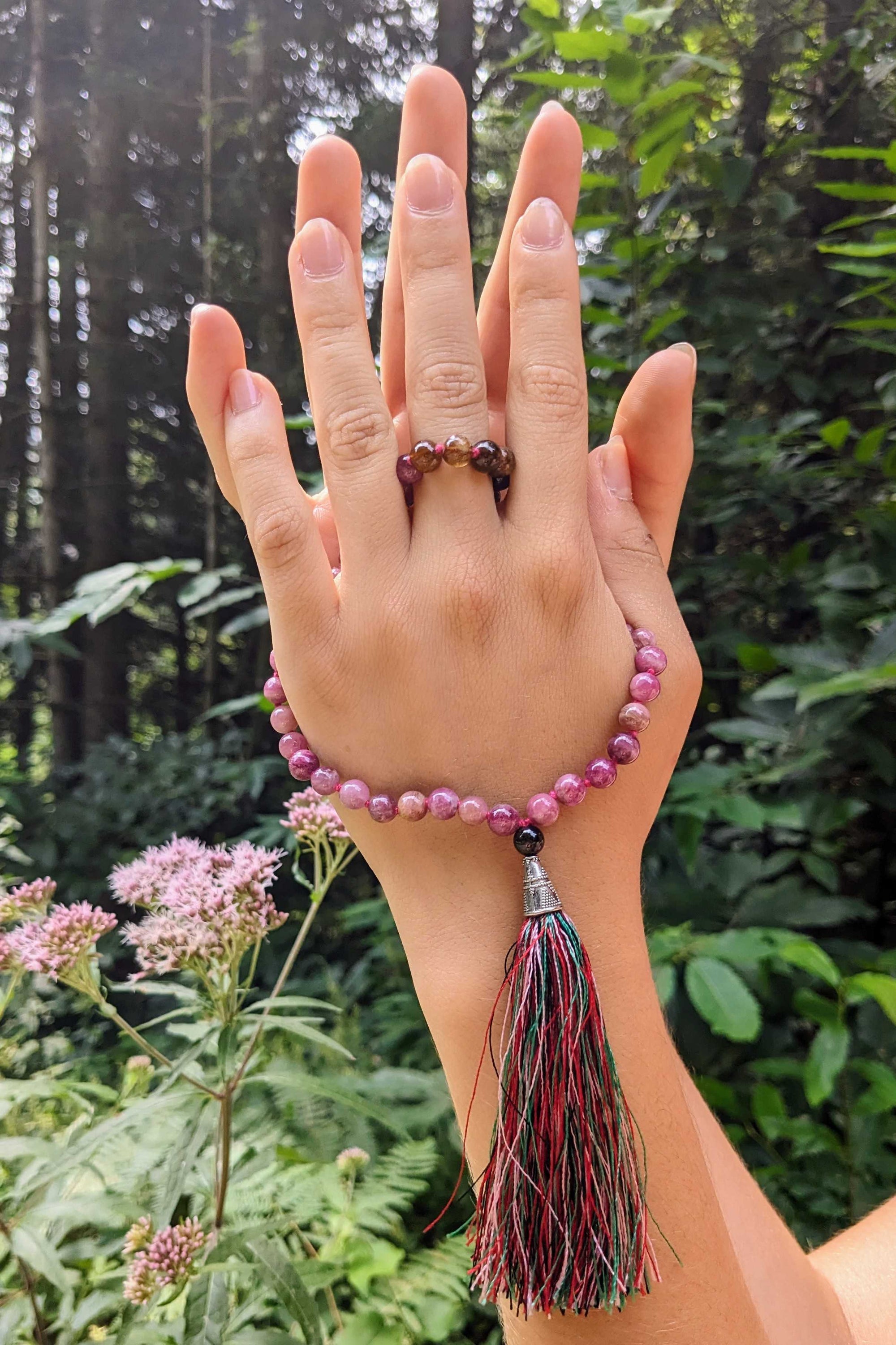 Plain Tourmaline Mala - Premium Quality