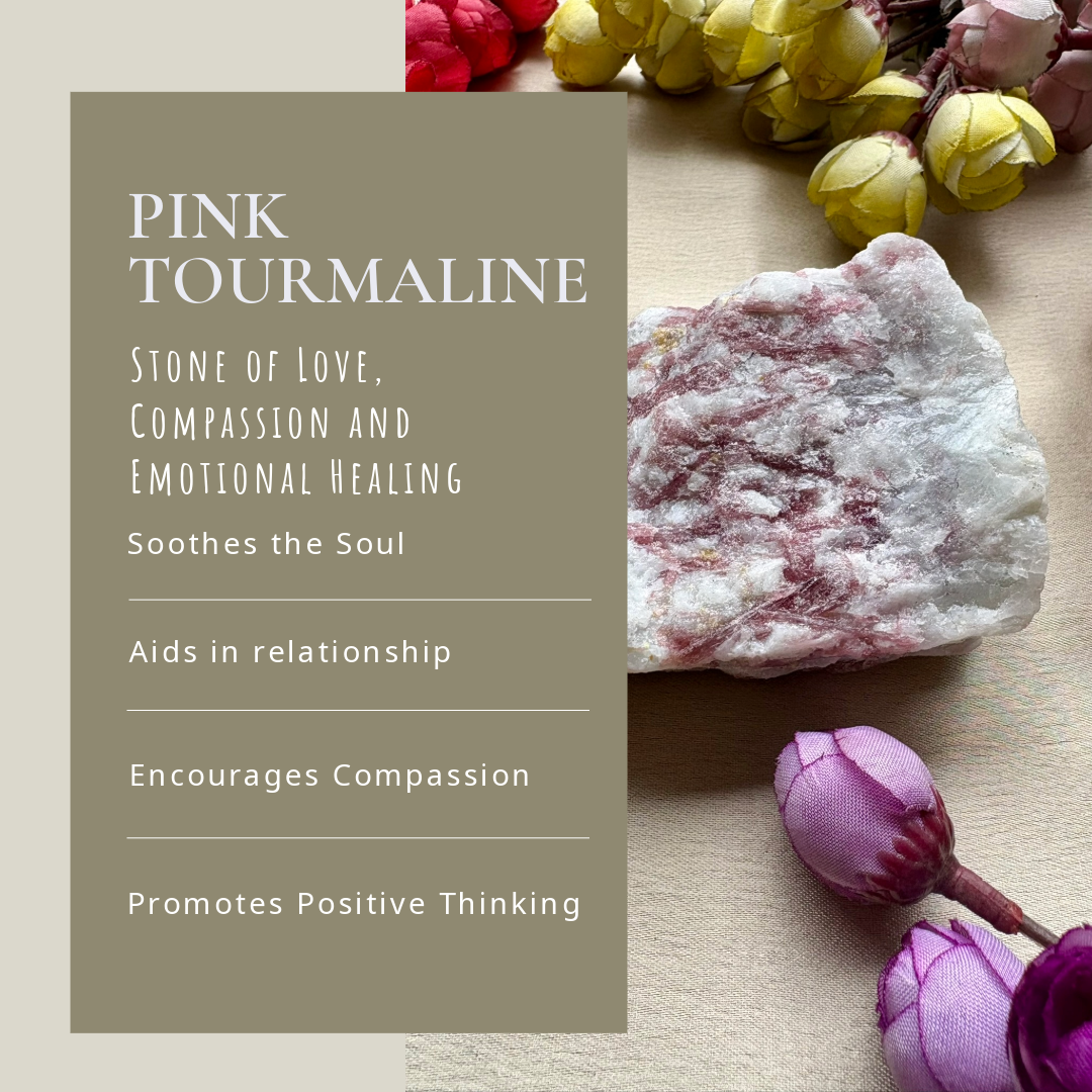 Heartwarming - Raw Pink Tourmaline Cluster (Premium Quality)