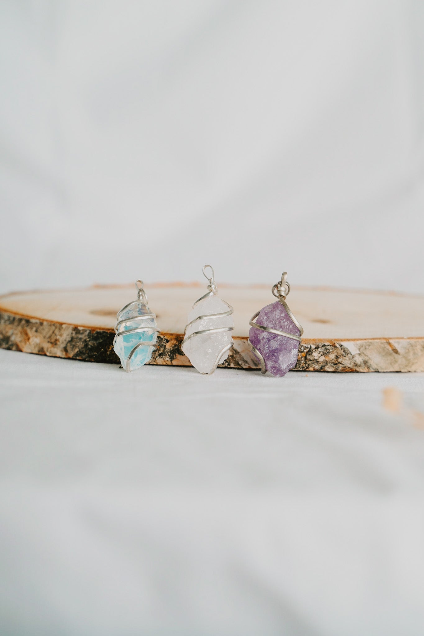 Raw Stone - Amethyst Pendant