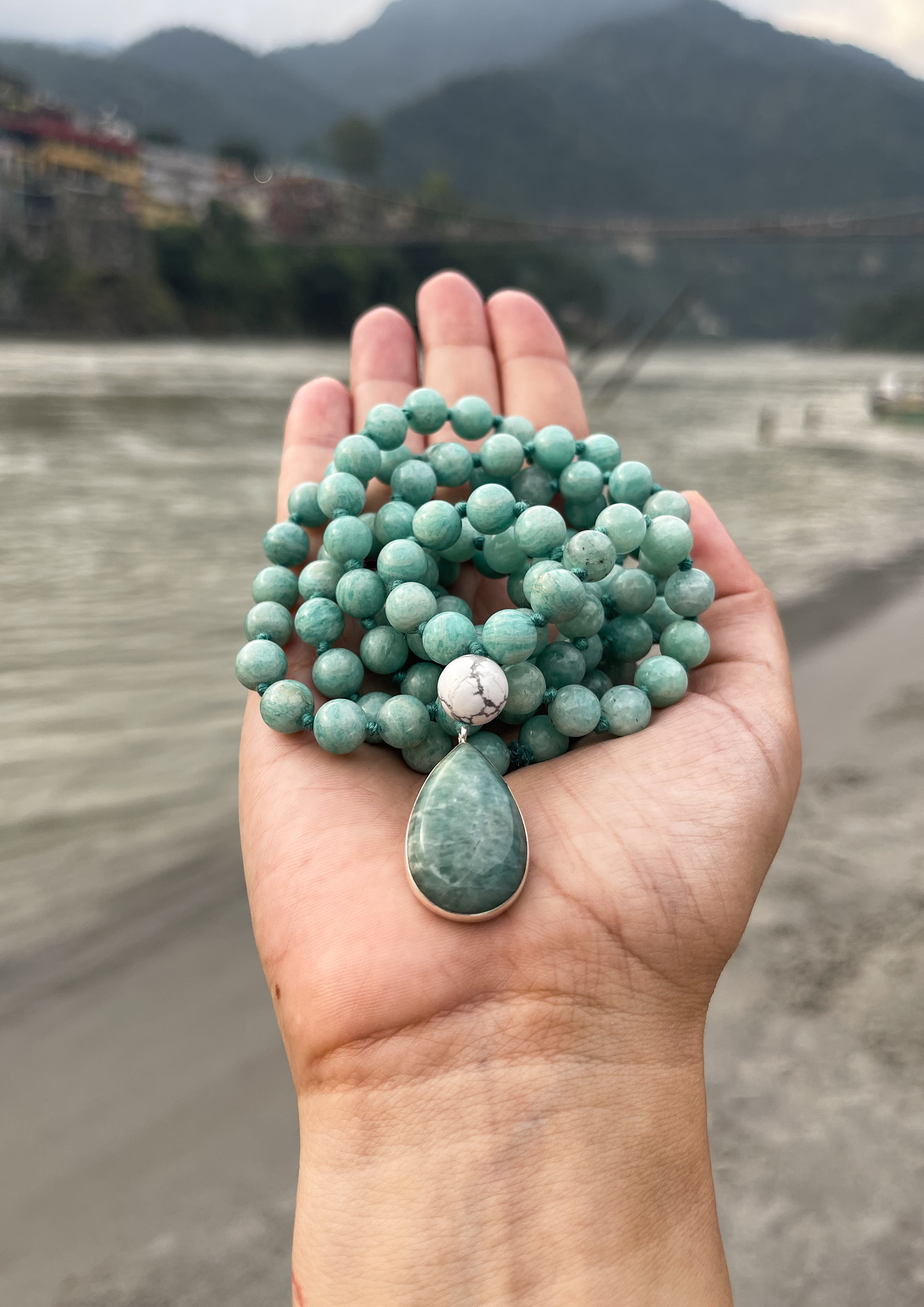 Tranquility- Amazonite Meditation Mala-Premium Quality