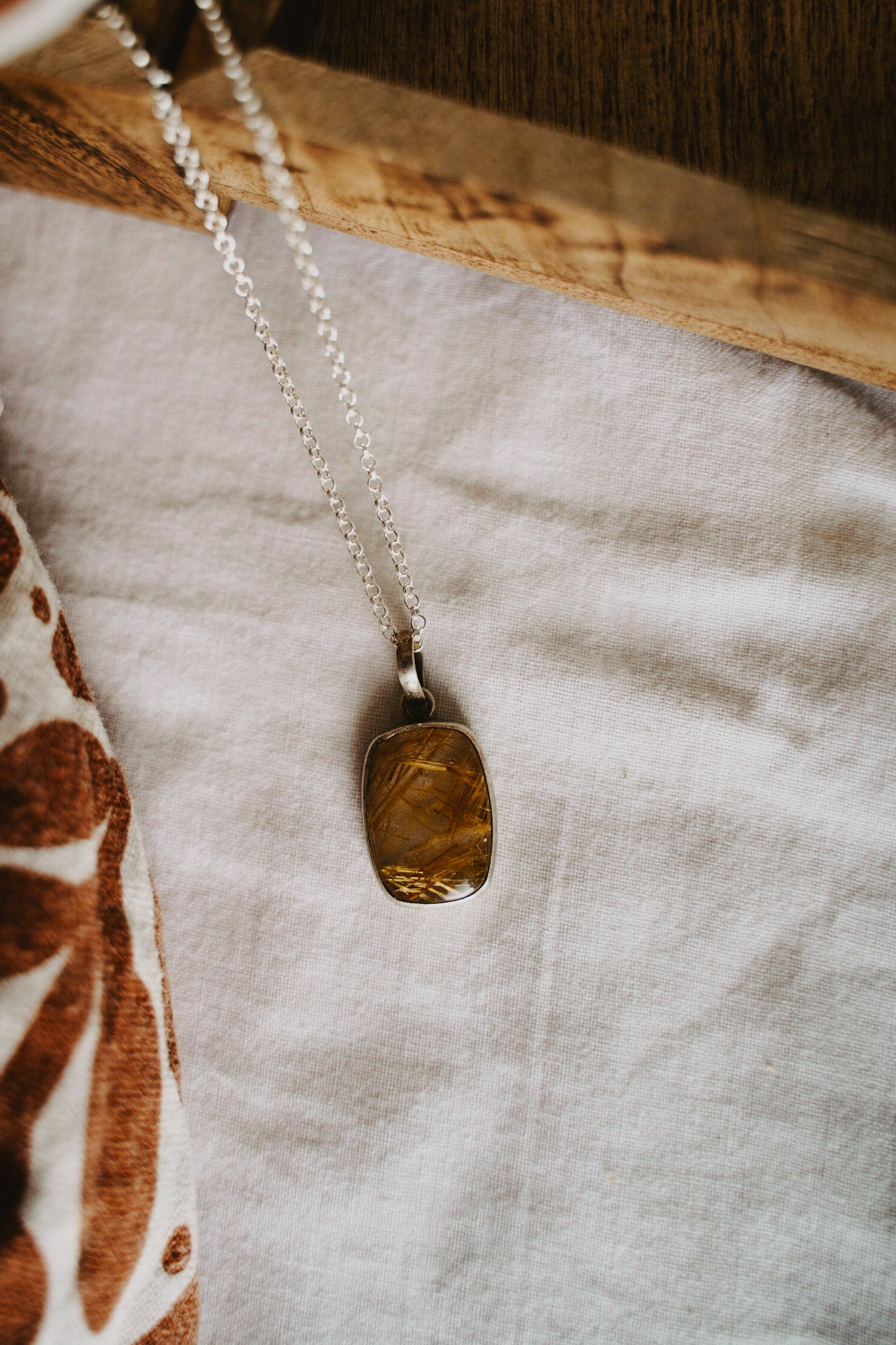 Luminous Spirit - Golden Rutile Pendant